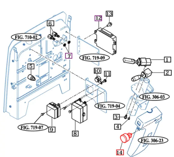Mahindra Tractor Ignition Switch 15897078700 Mahindra