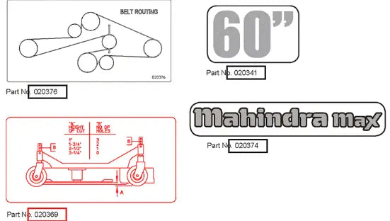 Mahindra Tractor Informational, Decal 3 AME020369 Mahindra Direct Parts