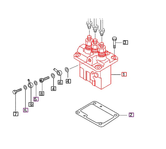 Mahindra Tractor Injection Pump 31B6505070 Mahindra