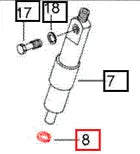 Mahindra Tractor Injector Copper Washer 006002097B1 Mahindra Direct Parts