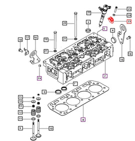 Mahindra Tractor Injector Hold Down 006019619D1 Mahindra