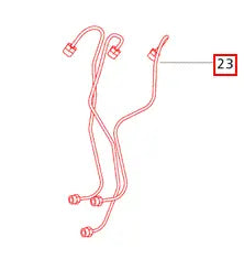 Mahindra Tractor Injector Line Set 006007599F92 Mahindra