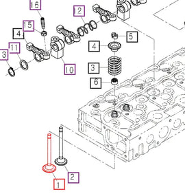 Mahindra Tractor Inlet Valve E630113111 Mahindra Direct Parts