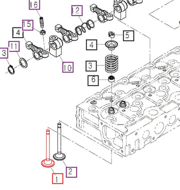 Mahindra Tractor Inlet Valve E630113111 Mahindra Direct Parts