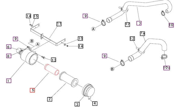 Mahindra Tractor Inner Air Filter Element 19690531100 Mahindra Direct Parts