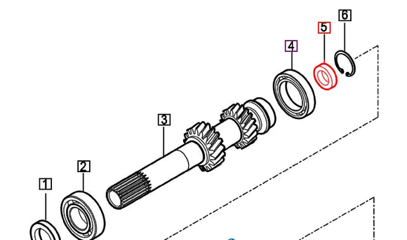 Mahindra Tractor Input Gear Oil Seal V7441203208 Mahindra Direct Parts