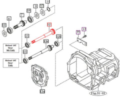 Mahindra Tractor Input Helical Gear 19T 14582161010