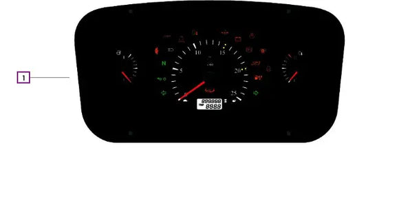 Mahindra Tractor Instrument Cluster Assembly 007708580U91 Mahindra Direct Parts