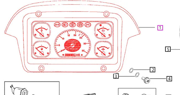 Mahindra Tractor Instrument Cluster E007700855D92 Mahindra Direct Parts