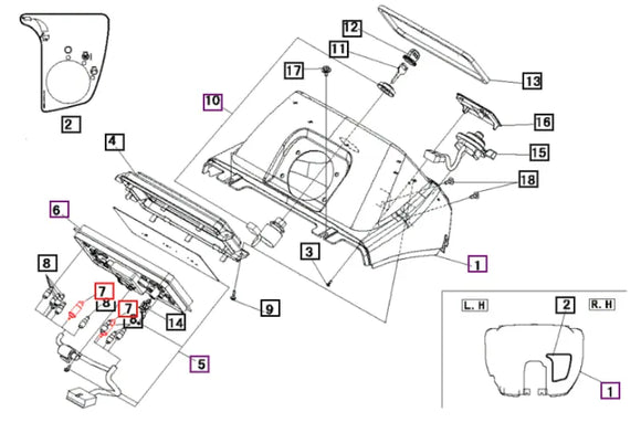 Mahindra Tractor Instrument Cluster Gauge Bulbs 10462854400 Mahindra
