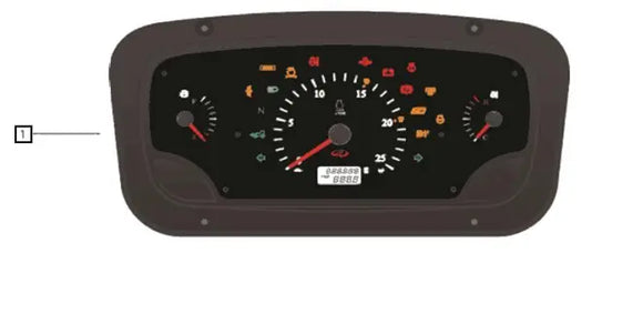 Mahindra Tractor Instrument Cluster Panel 007704046D91 Mahindra Direct Parts