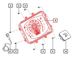 Mahindra Tractor Instrument / Gauge Cluster 007713299N91 Mahindra Direct Parts