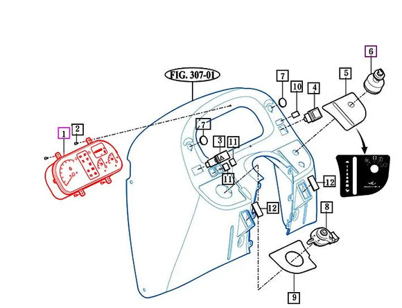 Mahindra Tractor Instrument Gauge Cluster 12276602102 Mahindra