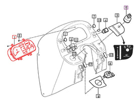 Mahindra Tractor Instrument / Gauge Cluster 12436602101 Mahindra Direct Parts