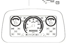 Mahindra Tractor Instrument / Gauge Cluster E007702508C91 Mahindra Direct Parts