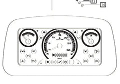 Mahindra Tractor Gauge Cluster E007702508C91