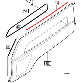 Mahindra Tractor Insulator - Top Side of Hood Panel 14726010100 Mahindra Direct Parts