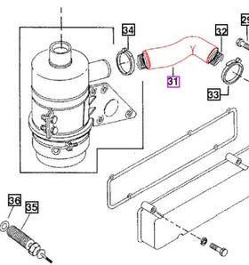 Mahindra Tractor Intake Air Hose 005555174R1 Mahindra
