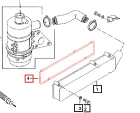 Mahindra Tractor Intake Gasket 006020087V1 Mahindra