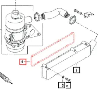 Mahindra Tractor Intake Gasket 006020087V1 Mahindra