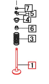 Mahindra Tractor Intake Valve 31A0440100 Mahindra Direct Parts