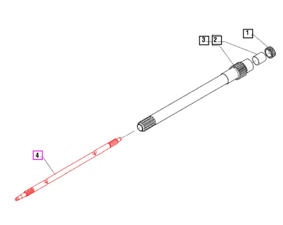 Mahindra Tractor Internal Clutch Shaft 006505563C1 Mahindra