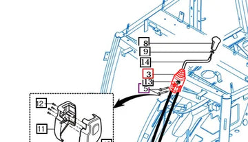 Mahindra Tractor Joystick Base 19167752200 Mahindra Direct Parts