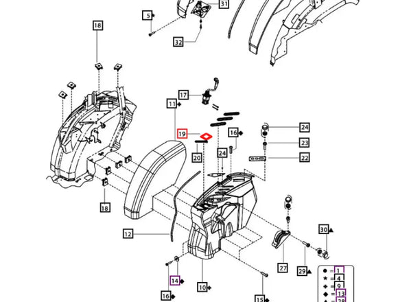 Mahindra Tractor Joystick Cover Plate 007641121U1 Mahindra