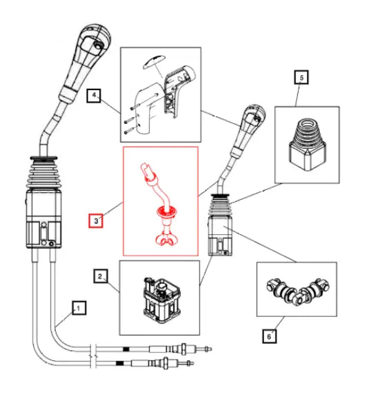 Mahindra Tractor Joystick Lever KMW14083107 Mahindra