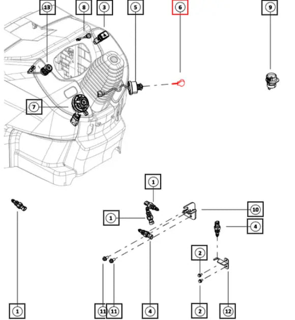 Mahindra Tractor Key 007713226N91 Mahindra