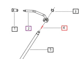 Mahindra Tractor Key - Direction Control 007535117C1 Mahindra Direct Parts