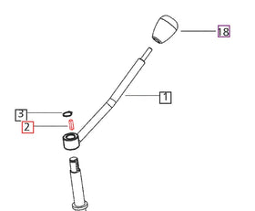 Mahindra Tractor Key - Direction Control 007535117C1 Mahindra Direct Parts