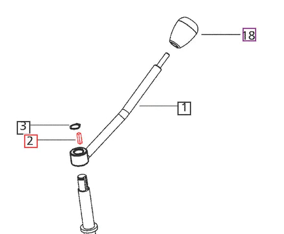 Mahindra Tractor Key - Direction Control 007535117C1 Mahindra Direct Parts