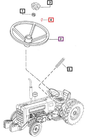Mahindra Tractor Key Woodruff No. 9 000124549 Mahindra Direct Parts