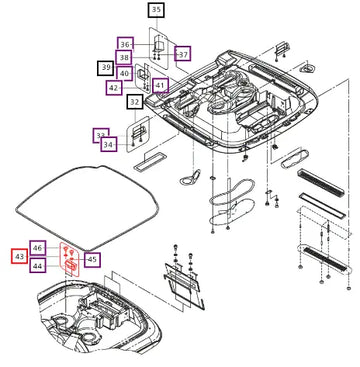 Mahindra Tractor Kit - Seal Cover Middle Center E007518243D1 Mahindra Direct Parts