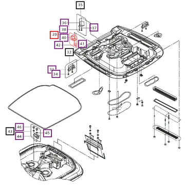 Mahindra Tractor Kit - Seal Cover Middle Rh E007518241D1 Mahindra Direct Parts