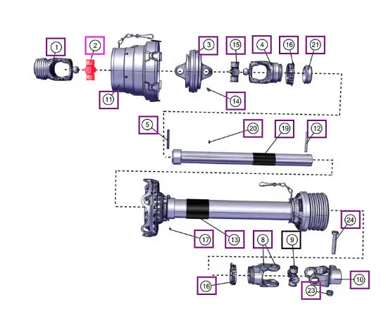 Mahindra Tractor Kit,cross Bearing L1002000097 Mahindra Direct Parts