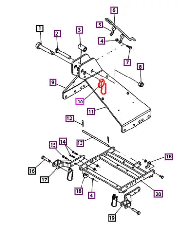 Mahindra Tractor Klik Pin L1005000654 Mahindra Direct Parts