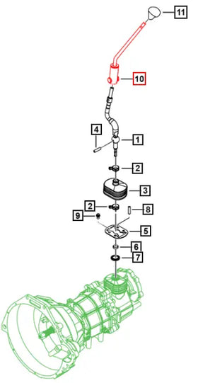 Mahindra Tractor Knob - Gear Lever Shift 0706AA0160N Mahindra Direct Parts