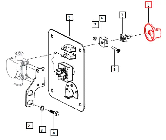 Mahindra Tractor Knob Heater E007518980D1 Mahindra Direct Parts