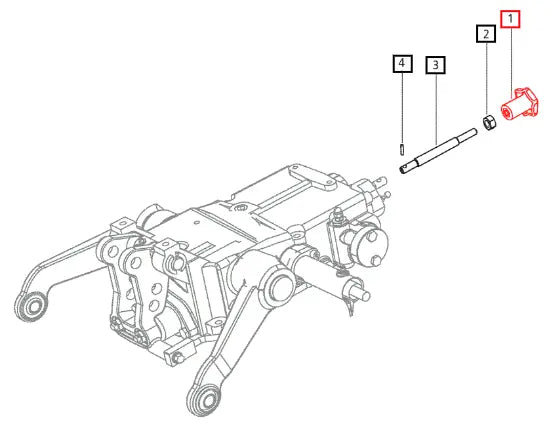 Mahindra Tractor Knob Lower Control Valve ( Slow - Fast Valve ) E007603443D1 Mahindra Direct Parts