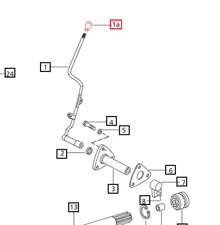 Mahindra Tractor Knob PTO Shifter 005557109R4 Mahindra Direct Parts
