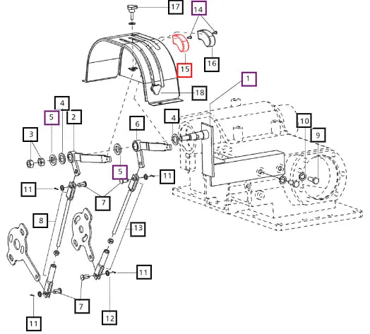 Mahindra Tractor Knob Pc Lever 007600256D1 Mahindra Direct Parts