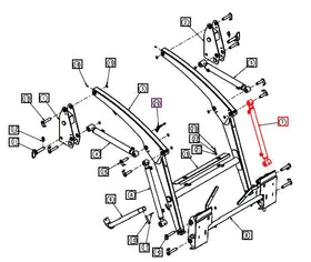 Mahindra Tractor LH Left Bucket Tilt Cylinder ANSC1600E-90L0 Mahindra Direct Parts
