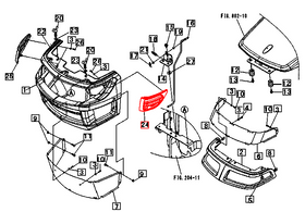 Mahindra Tractor LH Left Corner Grill 19582615001 Mahindra