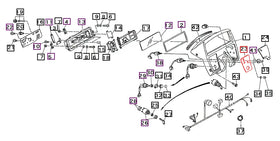 Mahindra Tractor LH Left Dash Panel Decal 19632911700 Mahindra