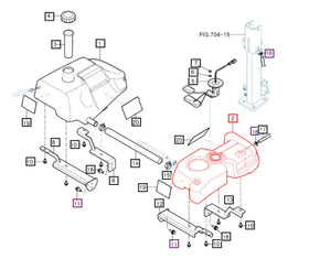 Mahindra Tractor LH Left Fuel Tank 11611112100 Mahindra