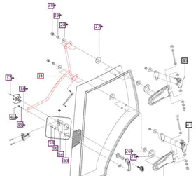 Mahindra Tractor LH Left Interior Grab Bar Handle E007518621D1 Mahindra