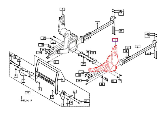 Mahindra Tractor LH Left Loader Mount 85711001001GB Mahindra