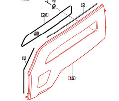 Mahindra Tractor LH Left Side Panel / Cover (Open Station Models) 12626013000MR